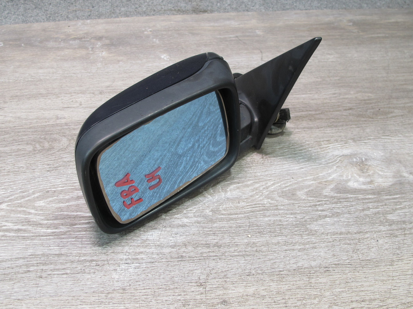 93-95 BMW E34 5-SERIES Left Driver Door Power Heated Side Mirror Blue OEM