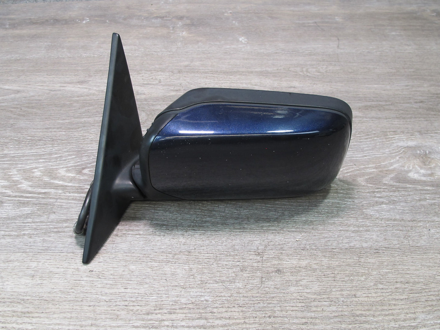 93-95 BMW E34 5-SERIES Left Driver Door Power Heated Side Mirror Blue OEM
