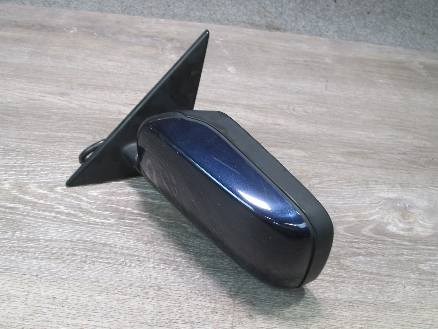 93-95 BMW E34 5-SERIES Left Driver Door Power Heated Side Mirror Blue OEM
