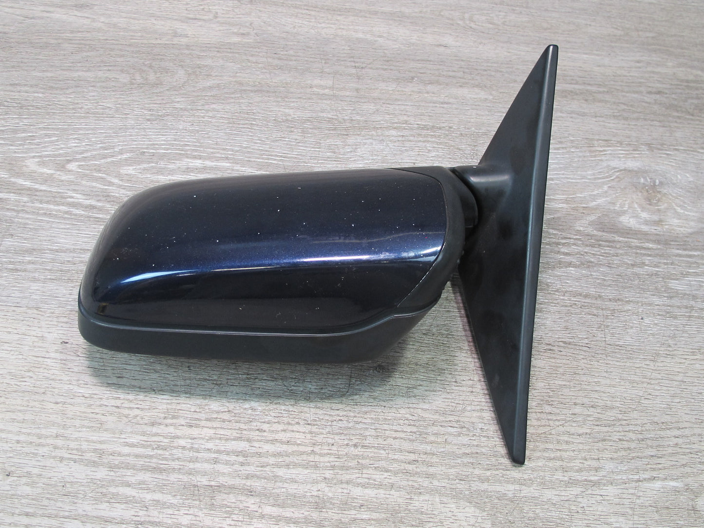 93-95 BMW E34 5-SERIES Left Driver Door Power Heated Side Mirror Blue OEM