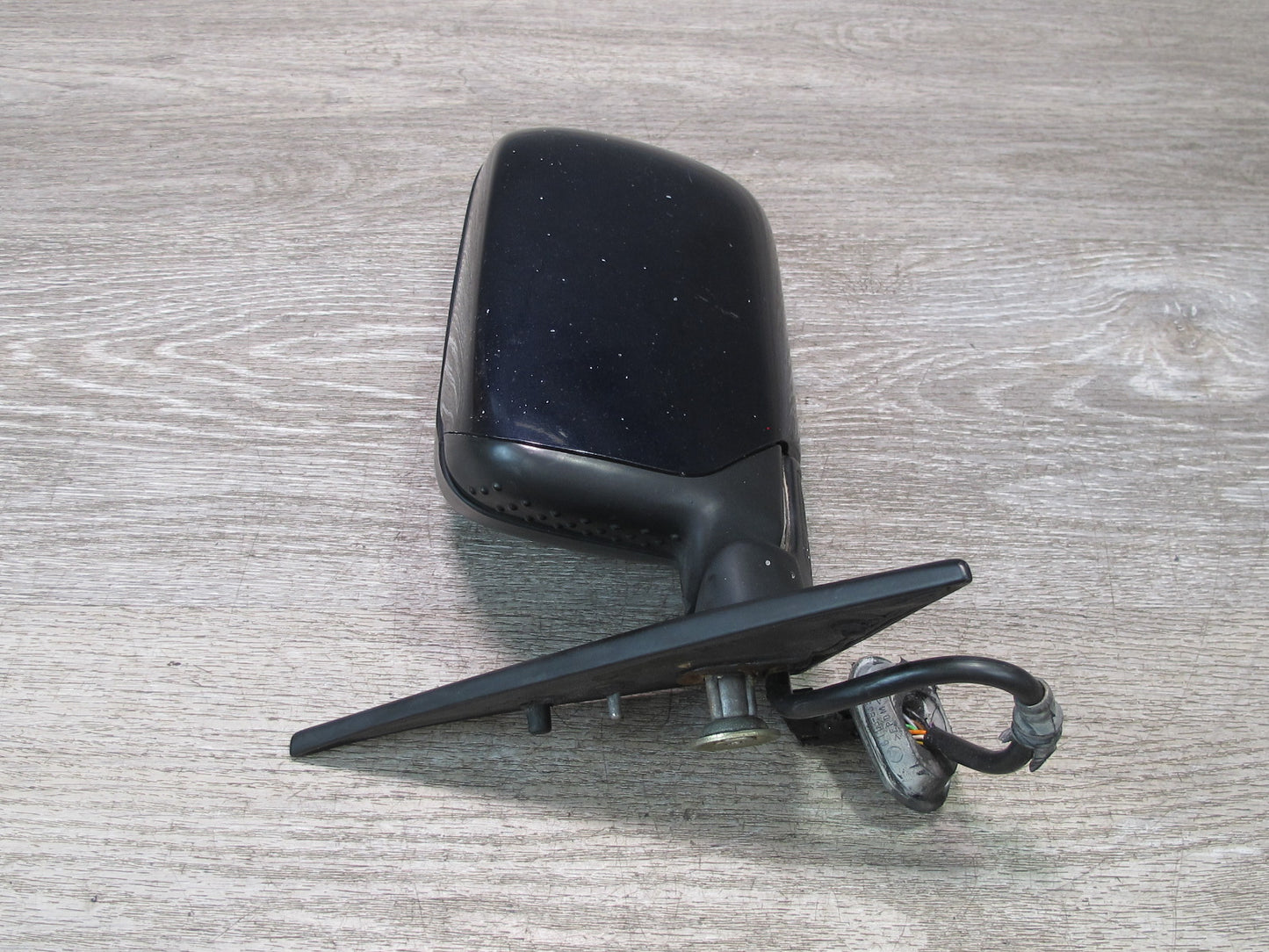 93-95 BMW E34 5-SERIES Left Driver Door Power Heated Side Mirror Blue OEM