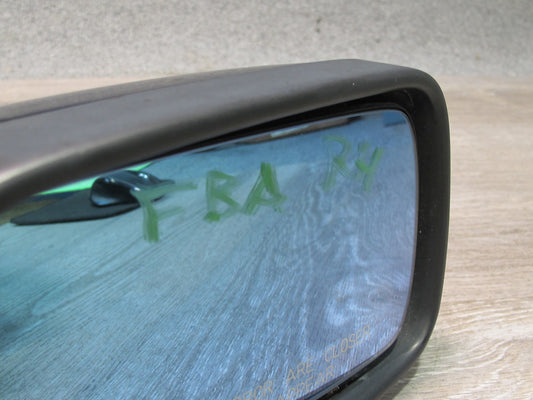 93-95 BMW E34 5-SERIES Right Passenger Door Power Heated Side Mirror Blue OEM