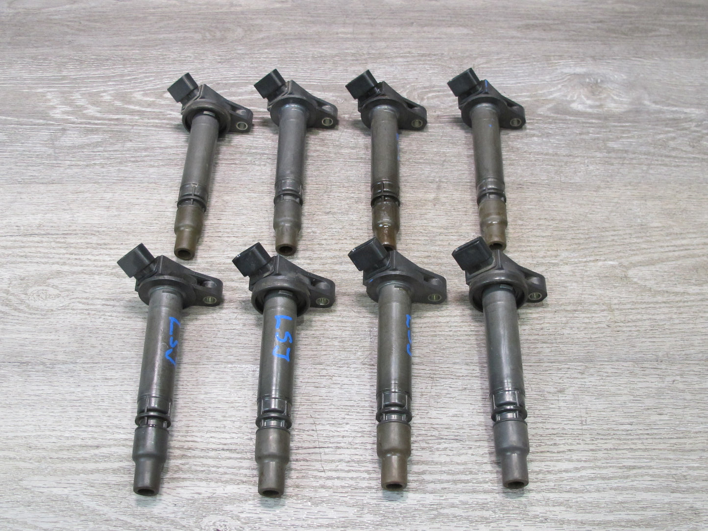 07-17 Lexus UVF46 LS600h LS460 Set of 8 Engine Motor Ignition Coil Denso OEM