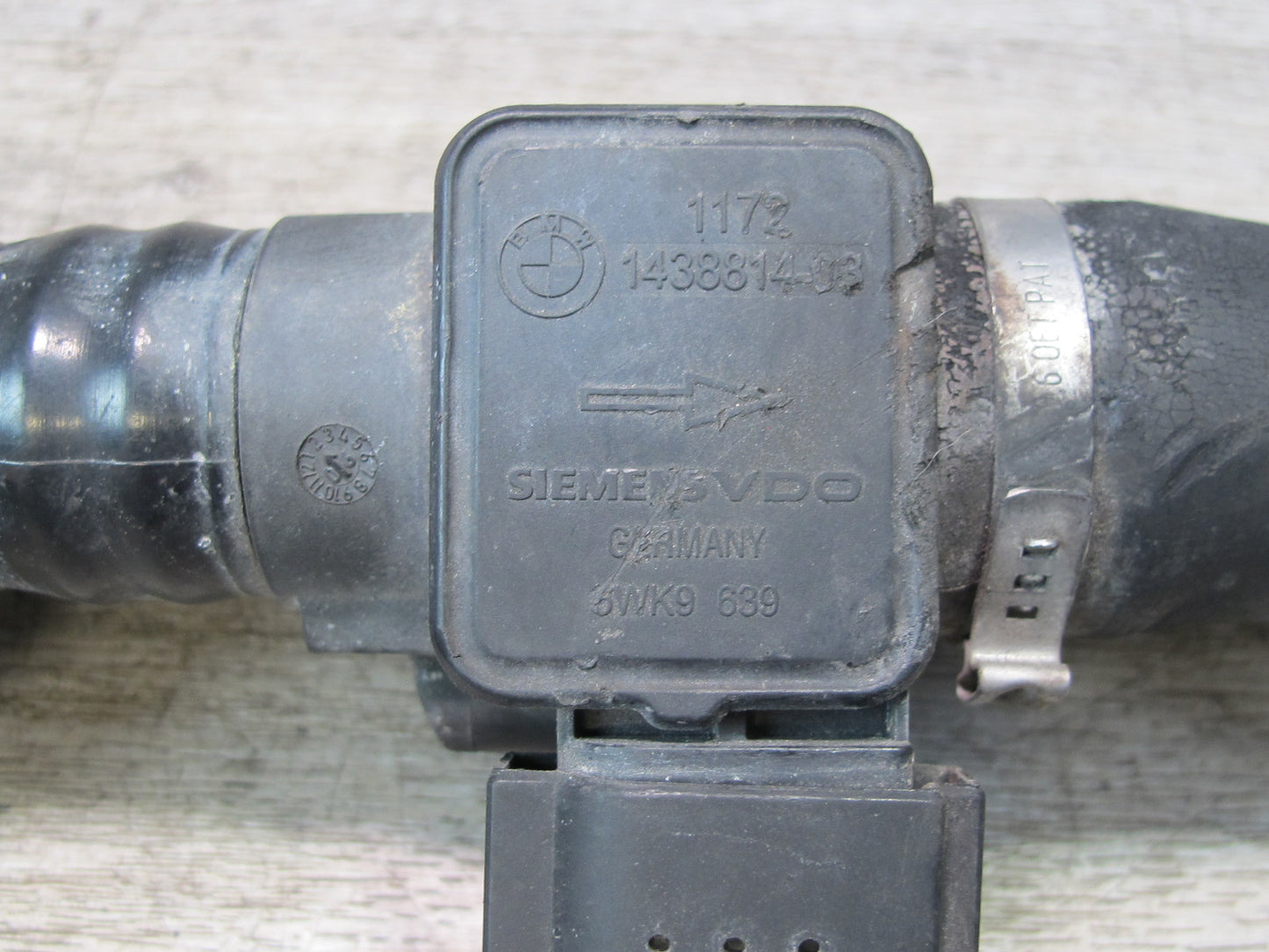 2006-2010 BMW E63 E64 M6 MAF Sensor Pressure Hose Pipe Line Set