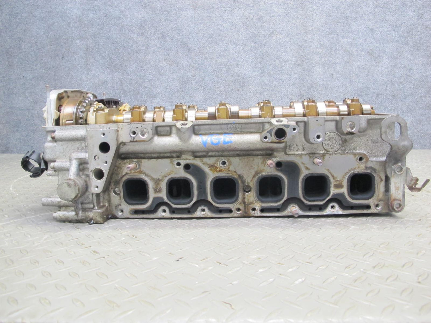 2008 VW Golf R32 VR6 3.2L Cbra Engine Cylinder Head w Camshafts & Timing Cover