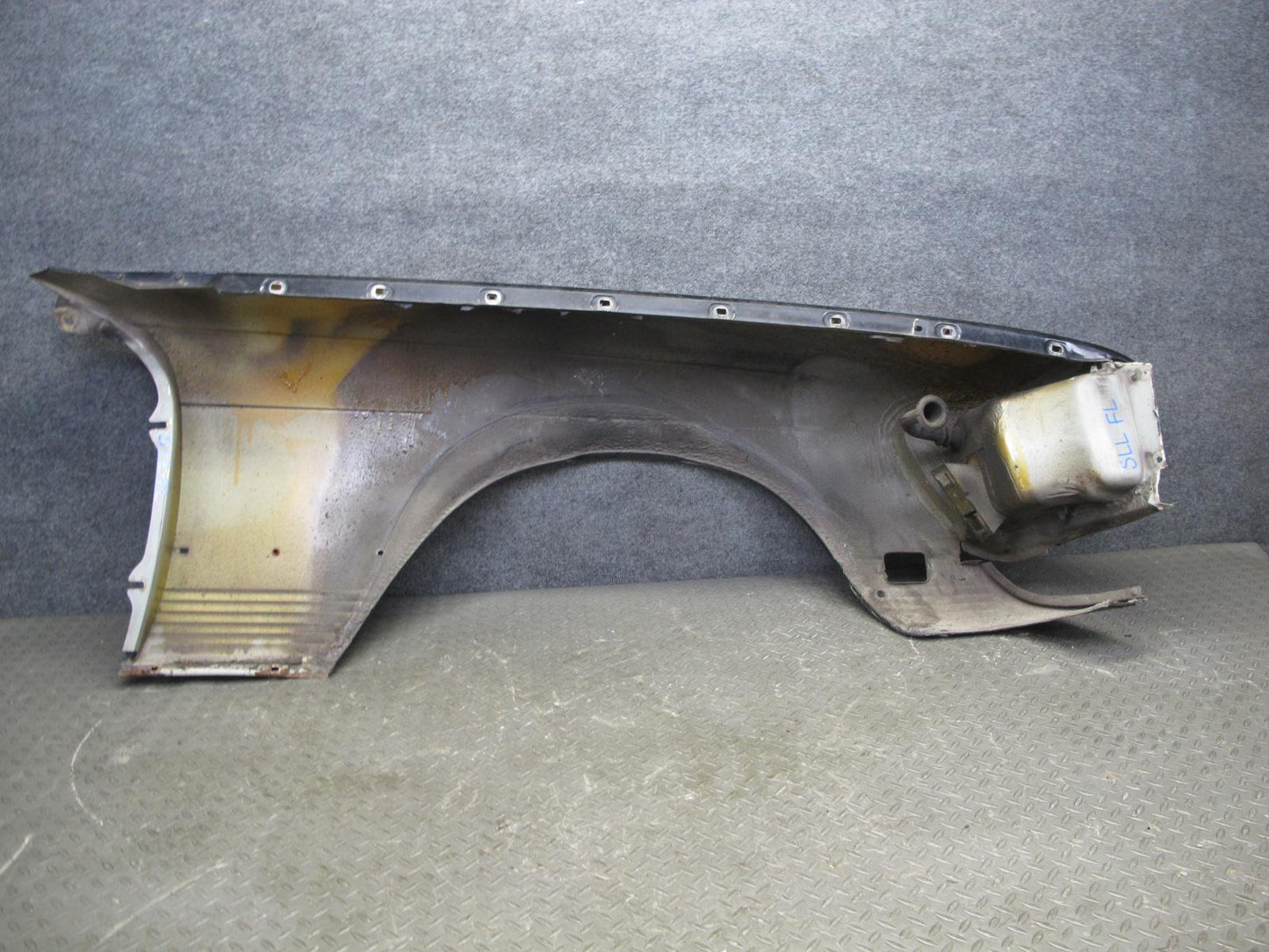 73-89 Mercedes R107 Front Left Fender Shell Cover Panel Black OEM
