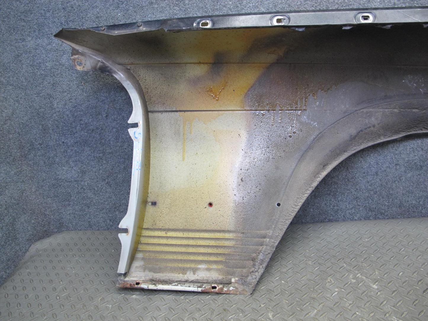 73-89 Mercedes R107 Front Left Fender Shell Cover Panel Black OEM