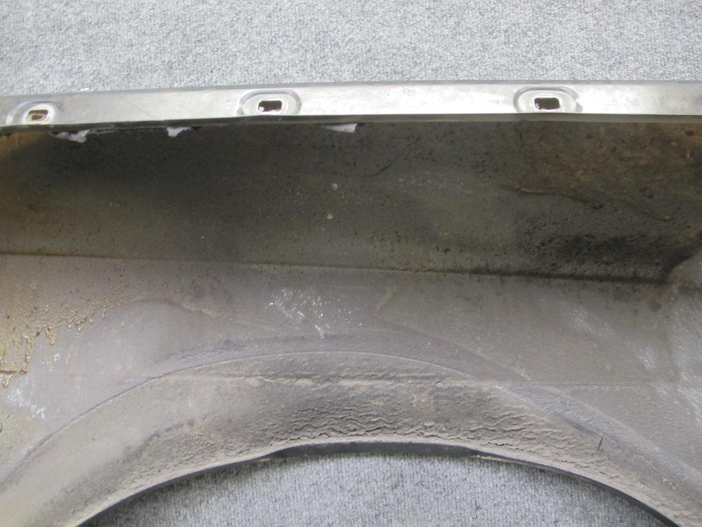 73-89 Mercedes R107 Front Left Fender Shell Cover Panel Black OEM
