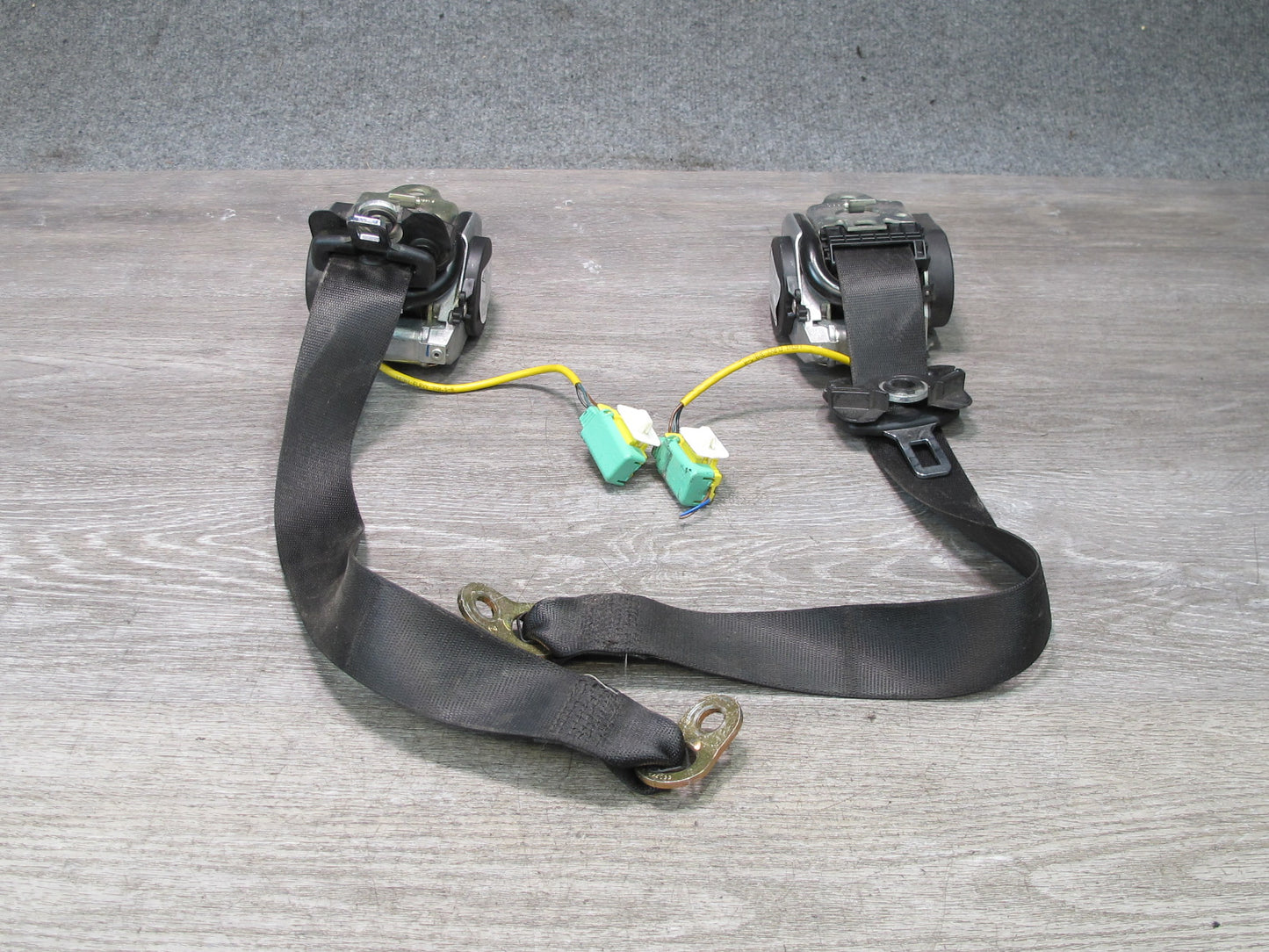06-10 PORSCHE CAYENNE 955 957 REAR RIGHT & LEFT SIDE SEATBELT RETRACTOR SET OEM