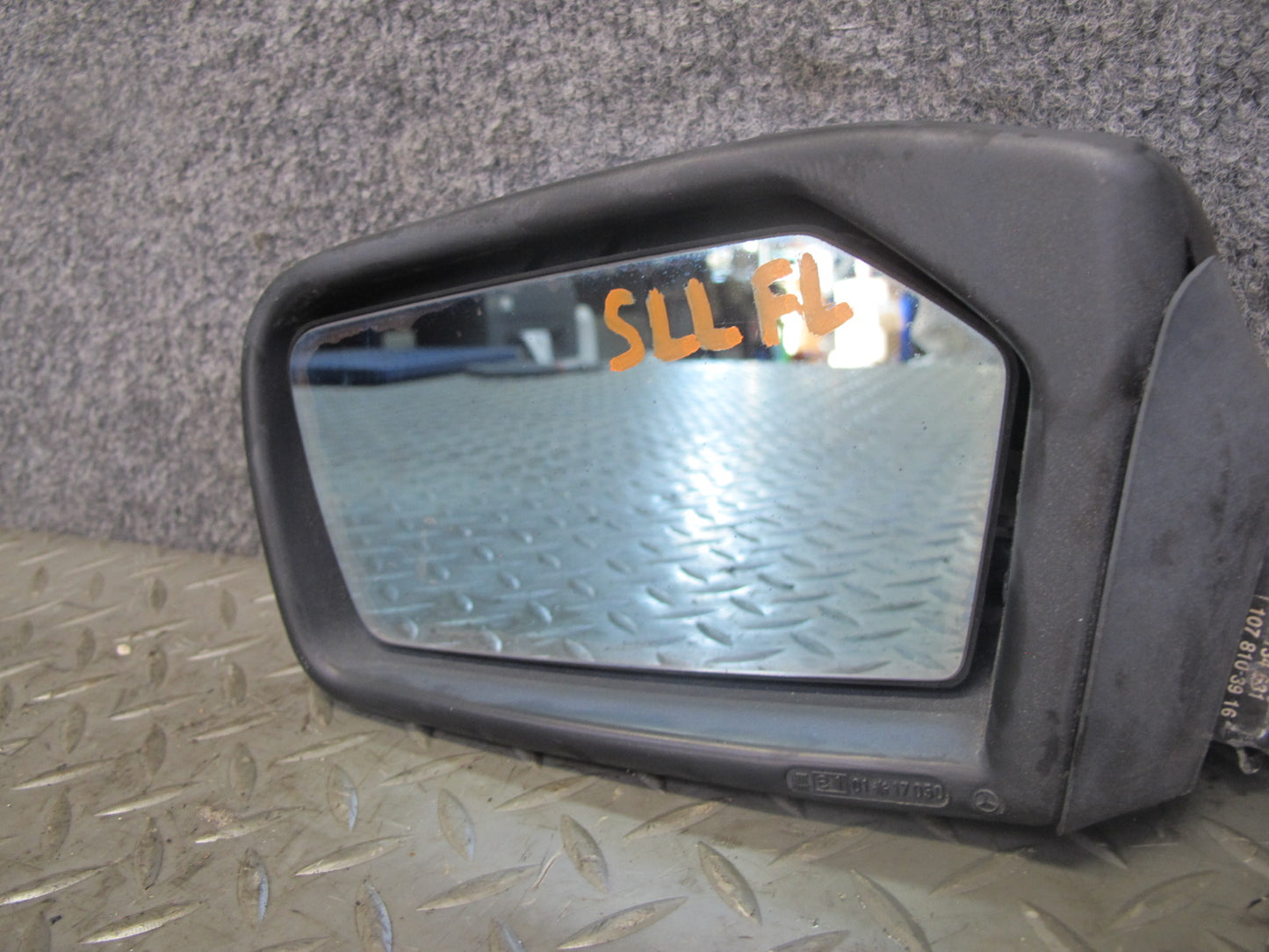 73-89 Mercedes R107 Left Door Exterior Side View Heated Manual Mirror OEM