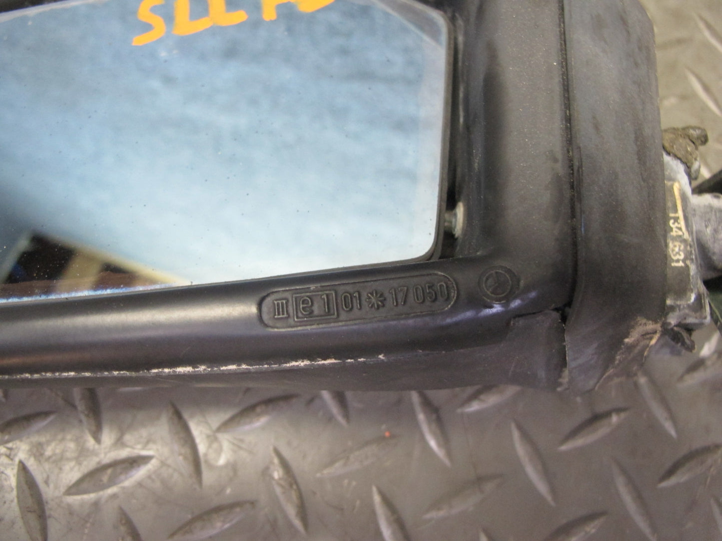 73-89 Mercedes R107 Left Door Exterior Side View Heated Manual Mirror OEM