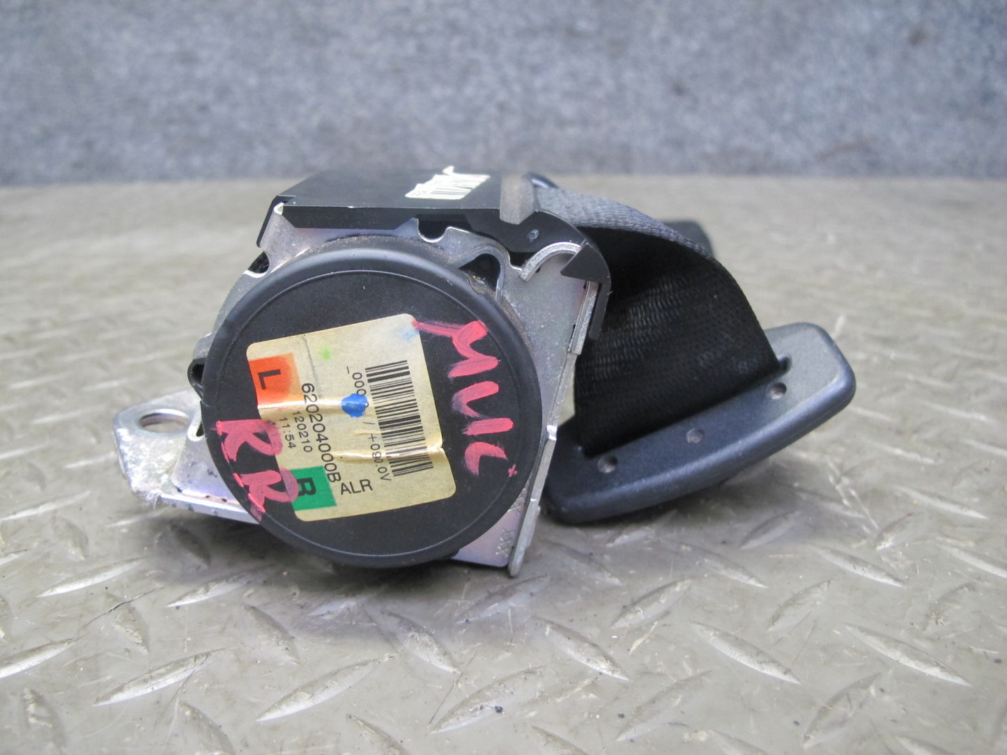 11-16 MINI R60 COUNTRYMAN REAR LEFT CENTER RIGHT SIDE SEATBELT RETRACTOR SET OEM