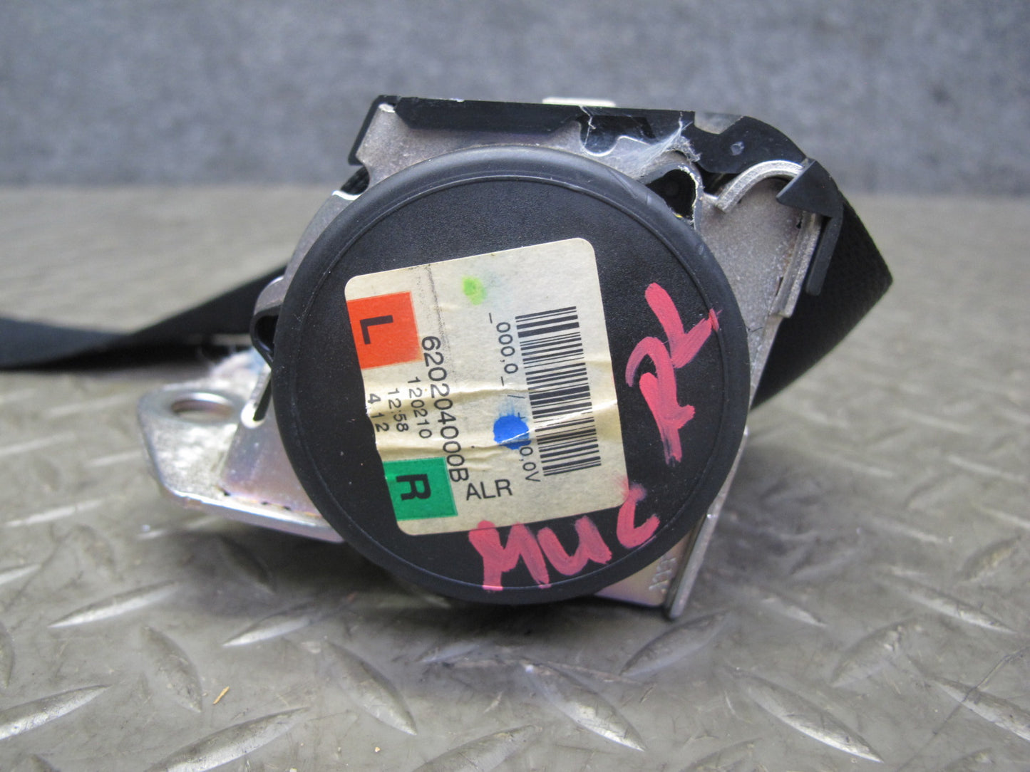 11-16 MINI R60 COUNTRYMAN REAR LEFT CENTER RIGHT SIDE SEATBELT RETRACTOR SET OEM