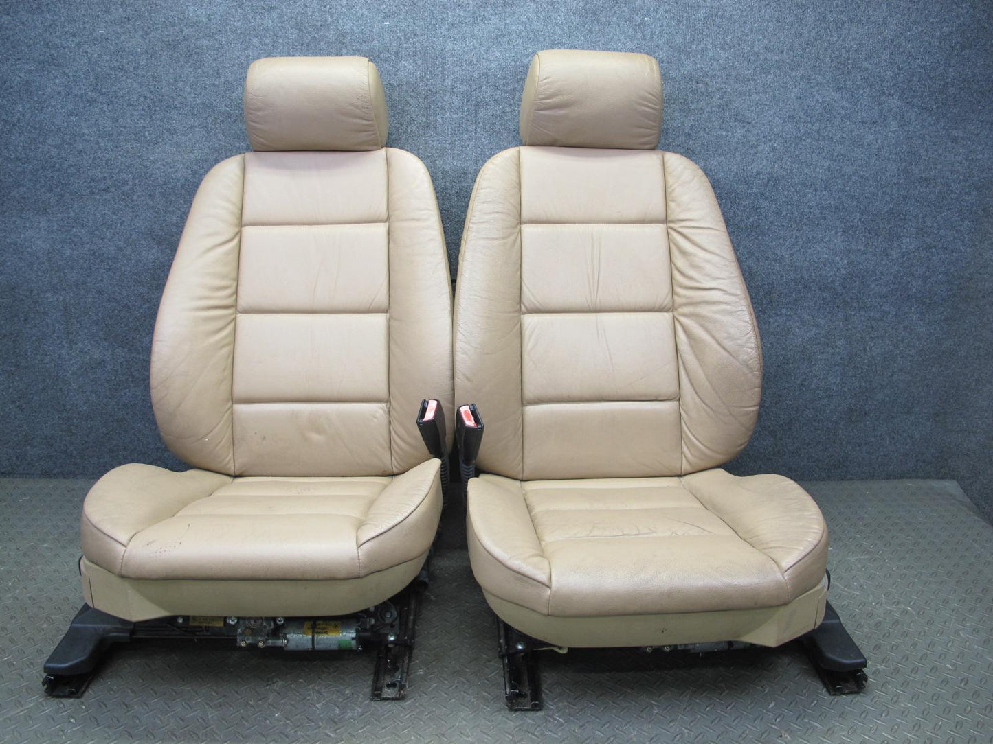 94-99 BMW E36 3-SERIES Convertible Front & Rear Leather Seat Set Sand-beige OEM