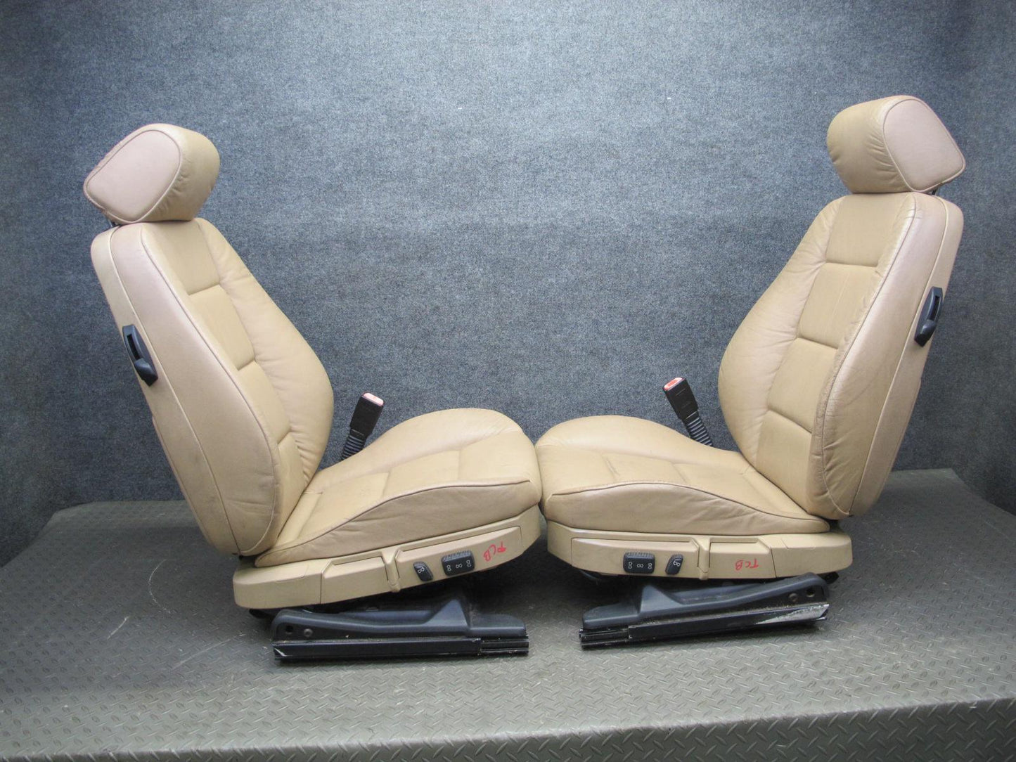 94-99 BMW E36 3-SERIES Convertible Front & Rear Leather Seat Set Sand-beige OEM