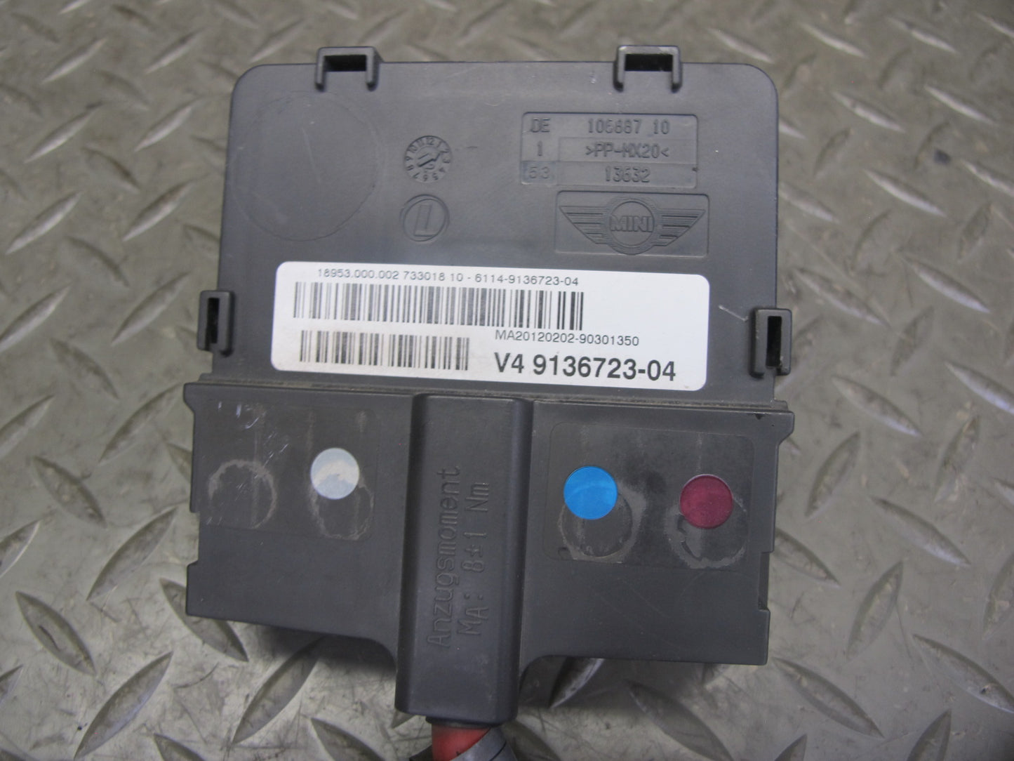 11-16 Mini Cooper R60 R61 Power Distribution Control Module w Positive Cable OEM