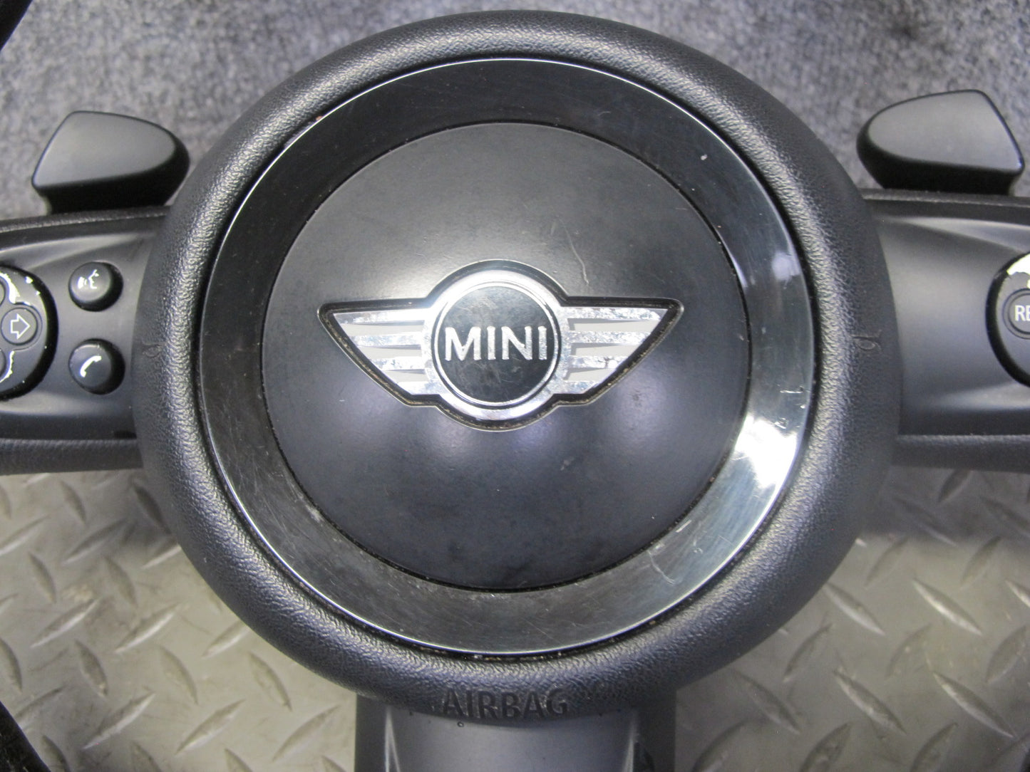 11-16 MINI R60 COUNTRYMAN FRONT LEFT DRIVER SIDE STEERING WHEEL W/ SRS AIRBAG OEM