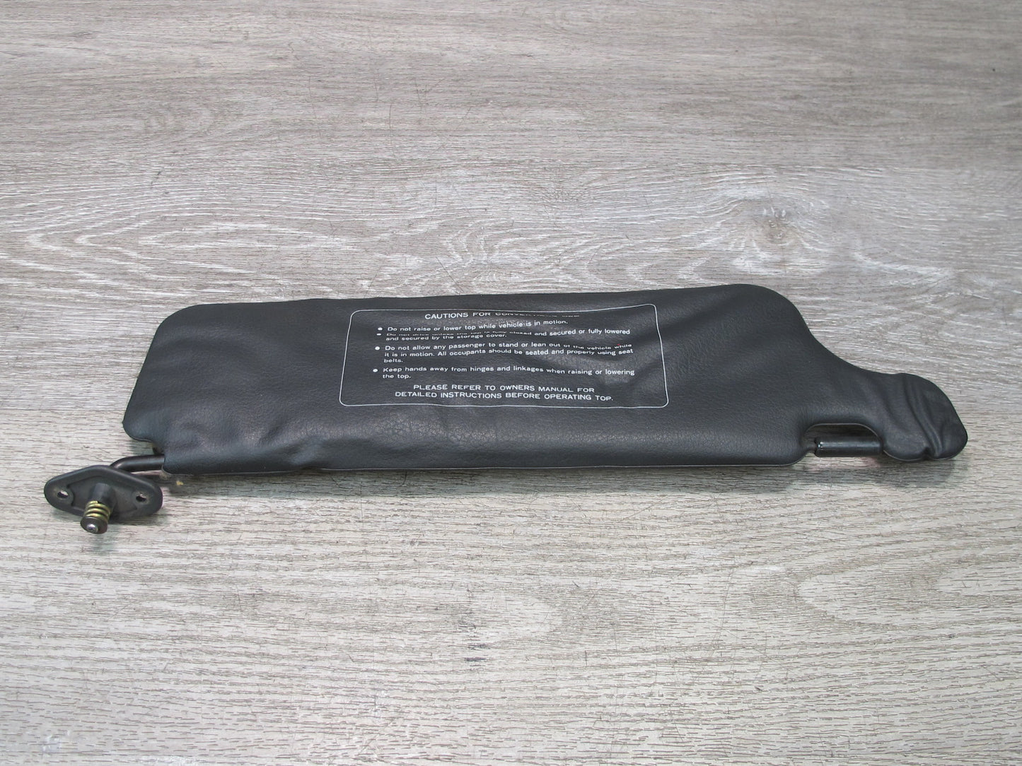 1993 Nissan Z32 300ZX Convert Set of 2 Front Left & Right Sun Visor Black OEM