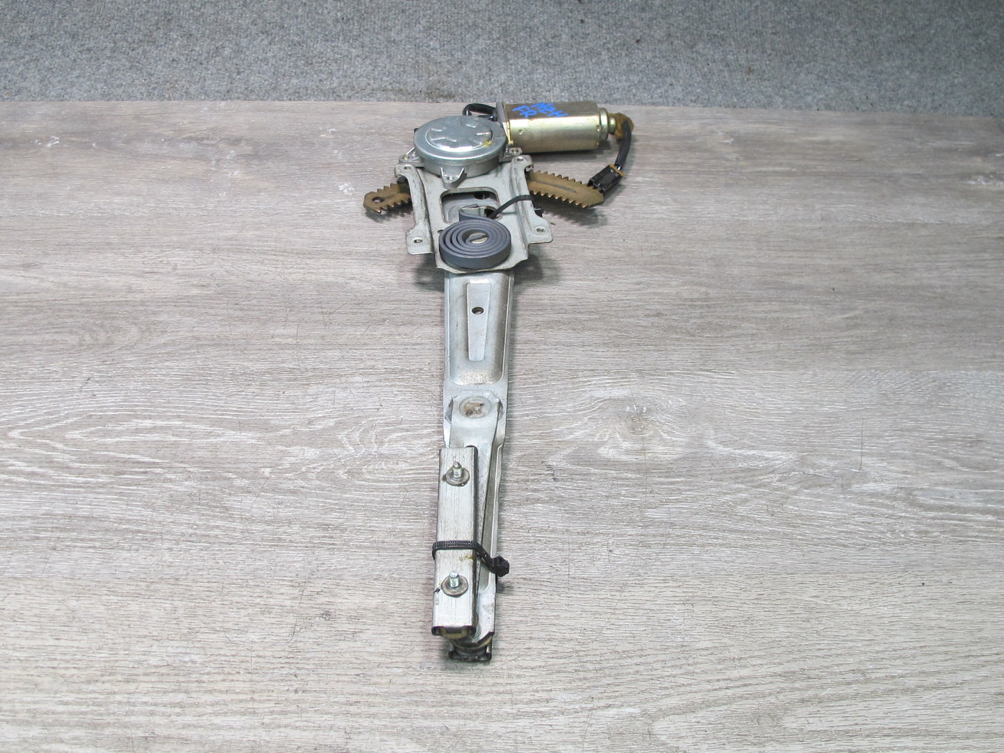 93-96 Nissan 300ZX Z32 Convertible Right Pass Door Window Regulator w Motor OEM