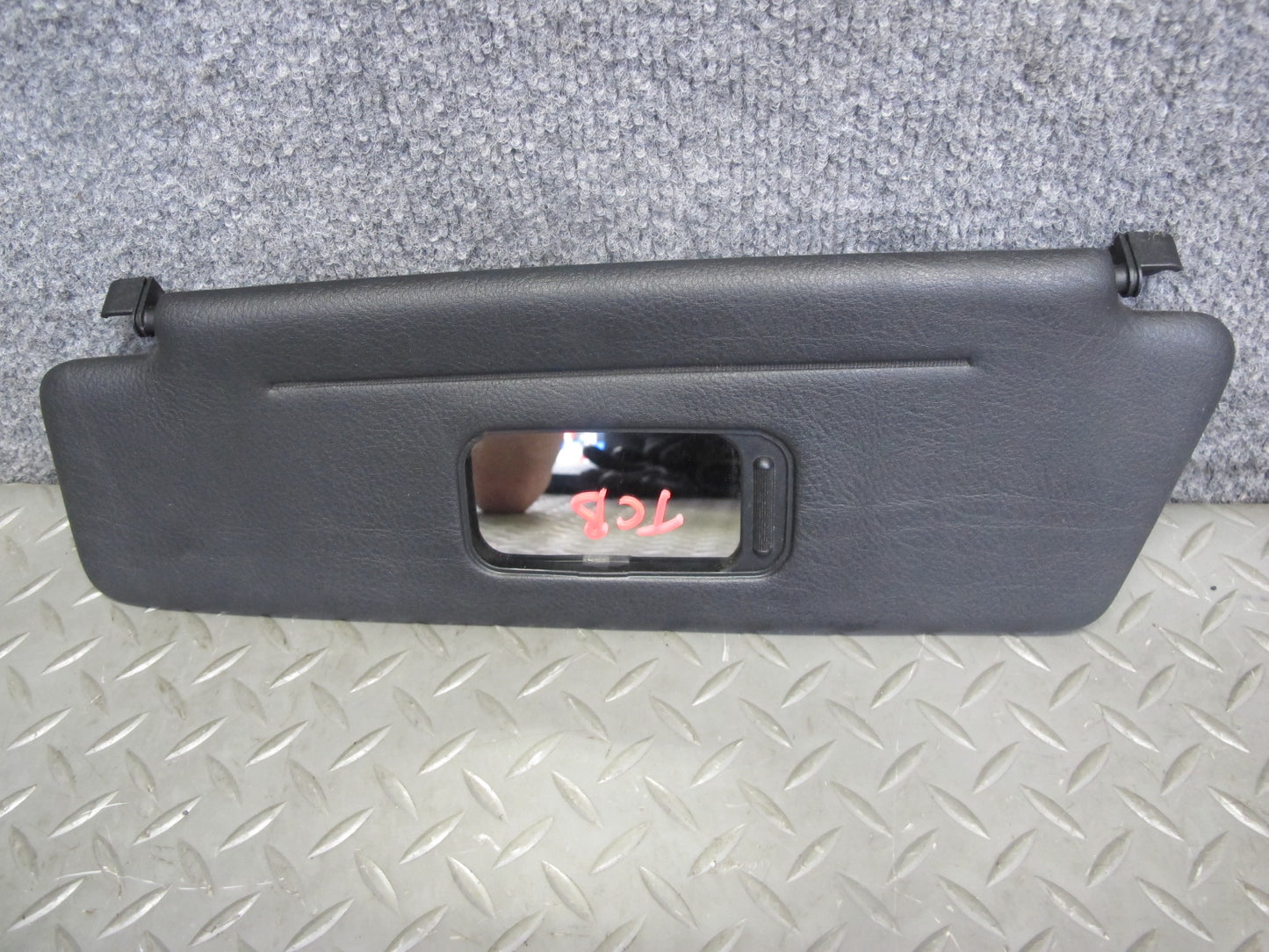 96-99 BMW E36 Convertible Set of 2 Front Left & Right Sun Visor Black OEM