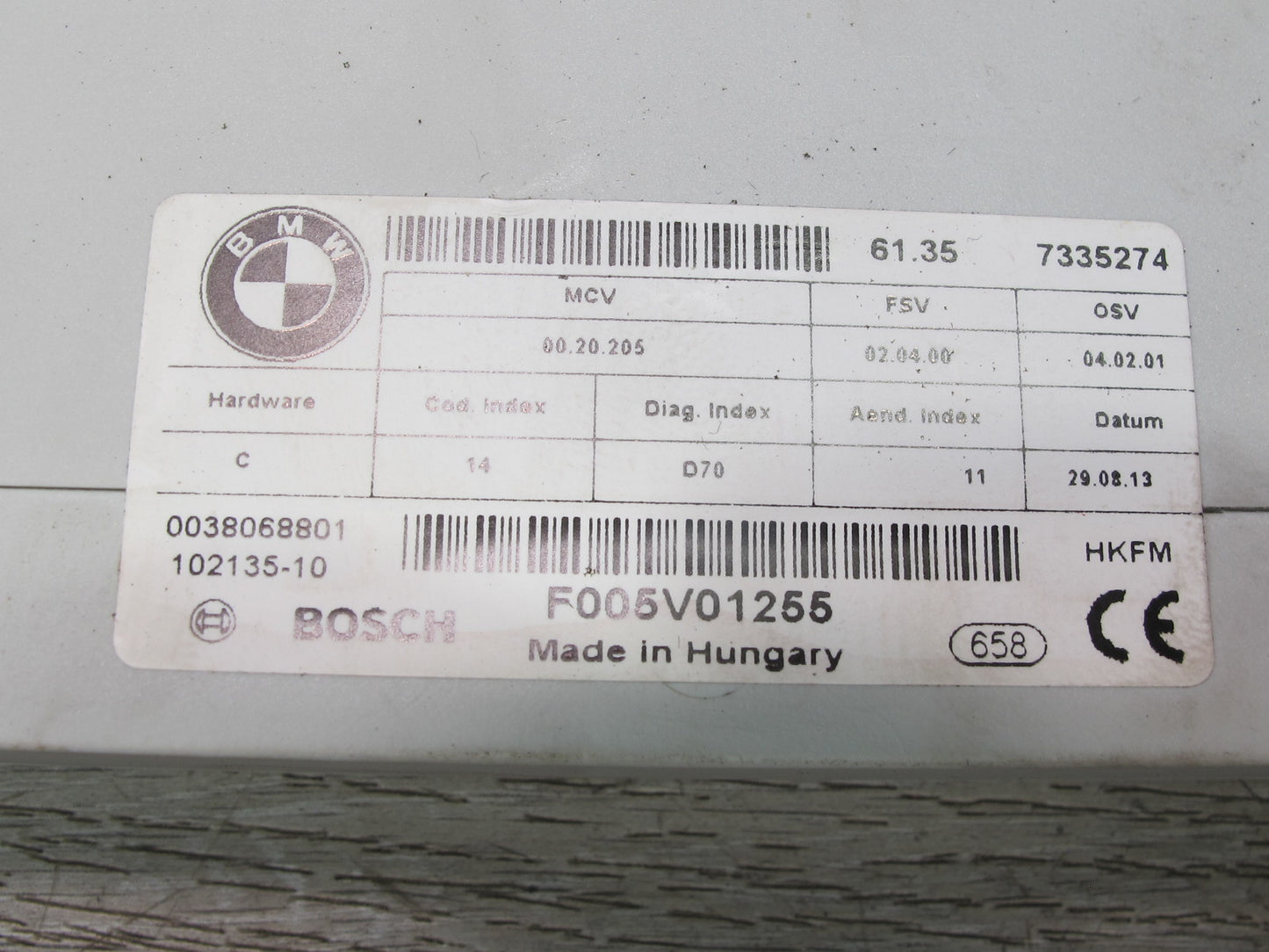 2008-2014 BMW E71 E72 X6 Rear Trunk Lid Lift Control Module 7335274