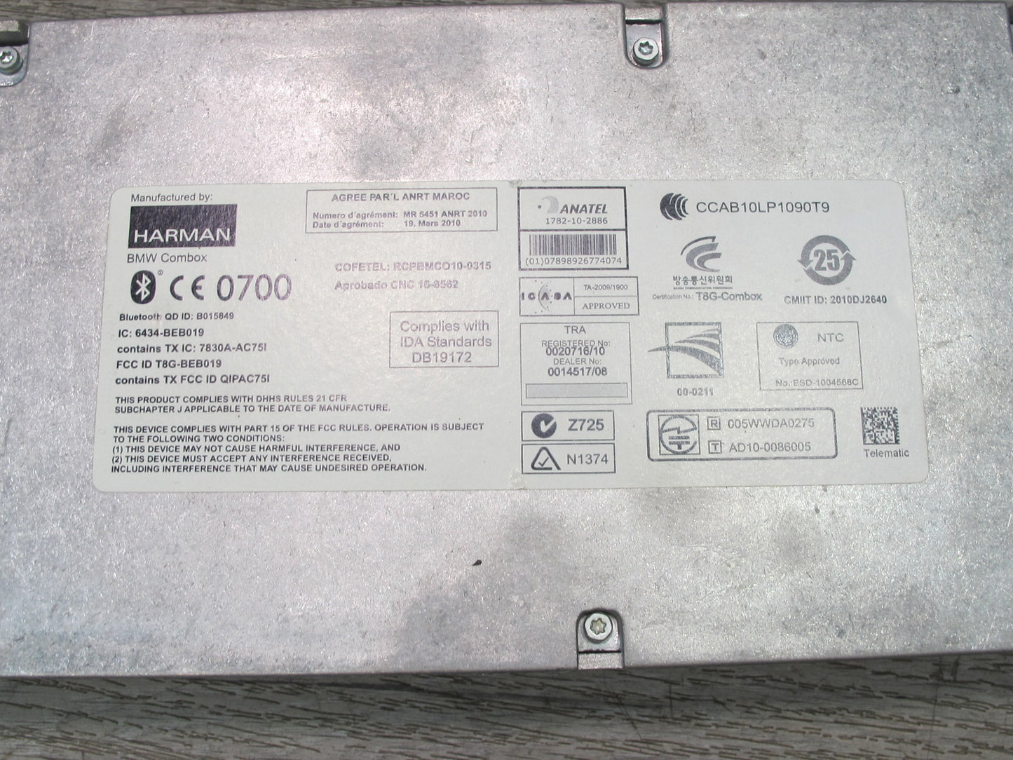 2008-2014 BMW E71 E72 X6 Bluetooth Telematics Communication Control Module