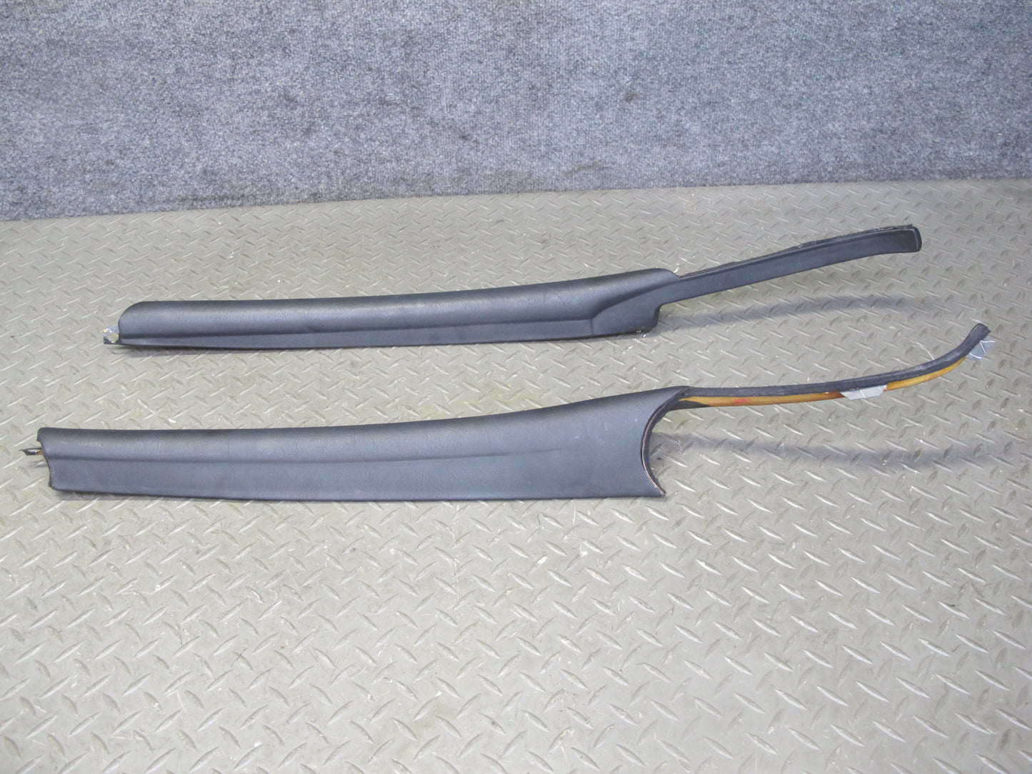 73-89 Mercedes R107 Convertible Set of 2 Front A Pillar Trim Cover Panel OEM