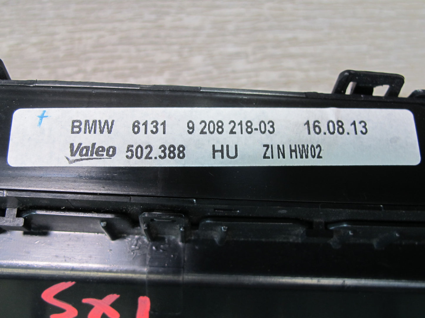 2010-2014 BMW E71 E72 X6 A/C Heater Climate Control Radio PDC Trunk Switch Panel