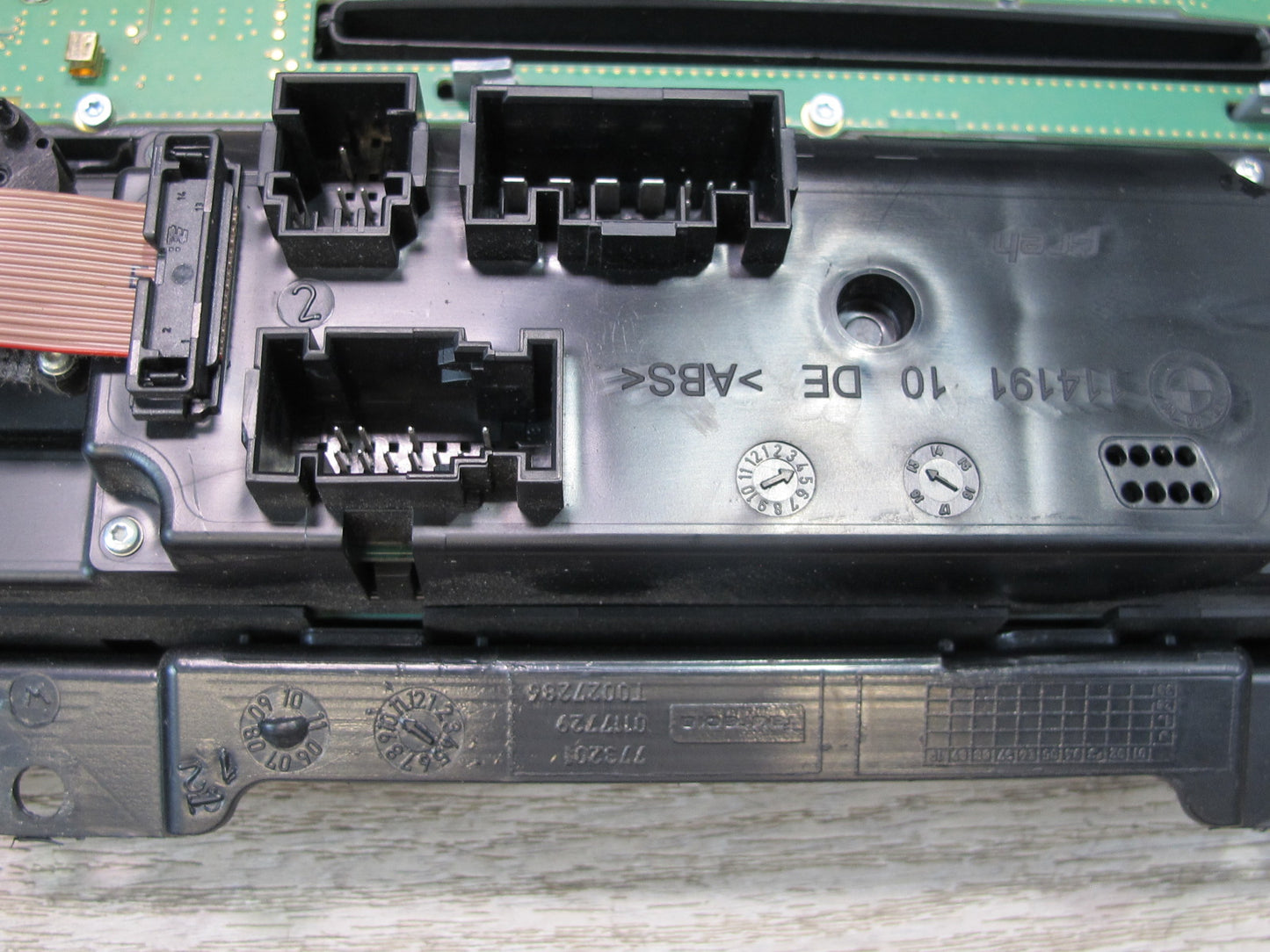 2010-2014 BMW E71 E72 X6 A/C Heater Climate Control Radio PDC Trunk Switch Panel