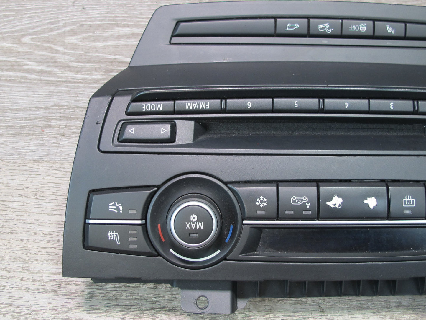 2010-2014 BMW E71 E72 X6 A/C Heater Climate Control Radio PDC Trunk Switch Panel