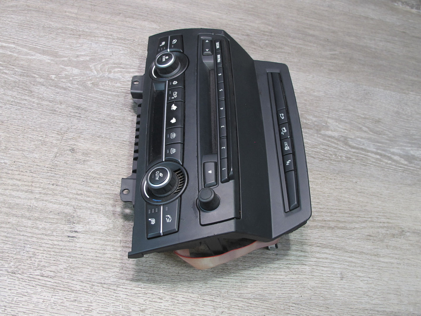 2010-2014 BMW E71 E72 X6 A/C Heater Climate Control Radio PDC Trunk Switch Panel