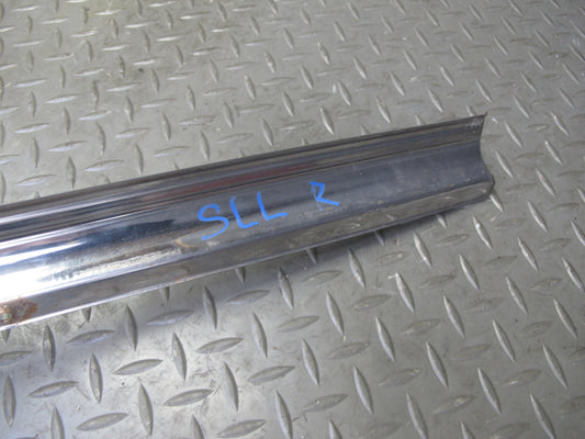 73-89 Mercedes R107 Set of 2 Left & Right Door Scuff Sill Plate Trim Chrome OEM