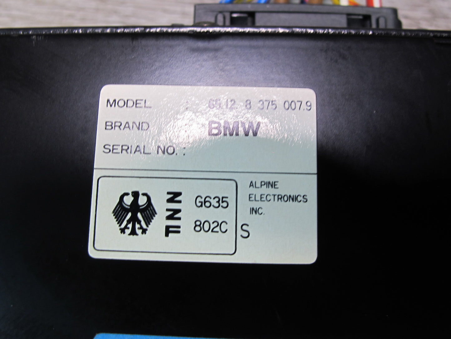 94-95 BMW E34 5-SERIES Sedan Radio Hi Fi AMP Amplifier 8375007 OEM