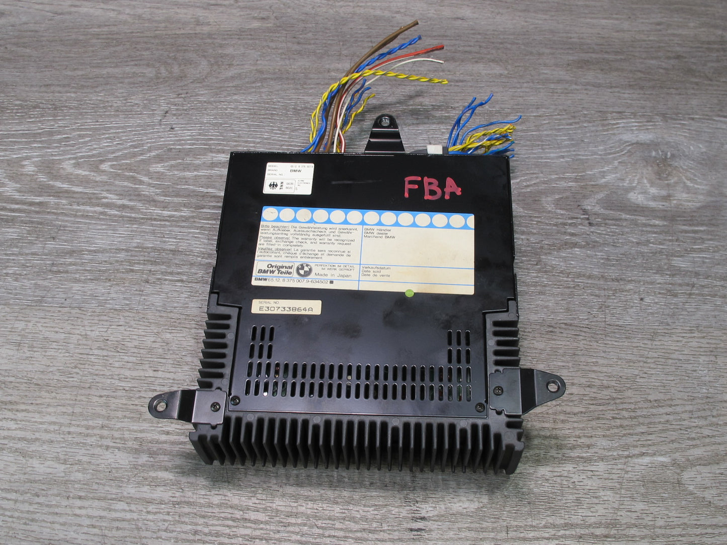 94-95 BMW E34 5-SERIES Sedan Radio Hi Fi AMP Amplifier 8375007 OEM
