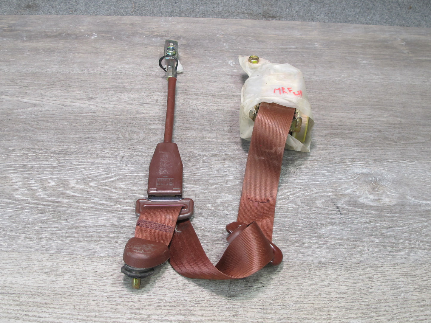 86-88 MAZDA RX7 FRONT RIGHT & LEFT SIDE SEATBELT RETRACTOR W/ BUCKLE SET OEM