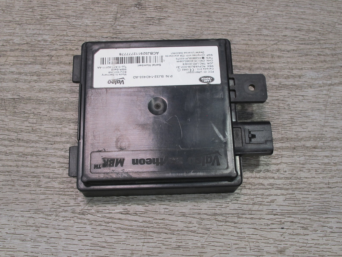 2012 Range Rover Evoque L538 Rear Blind Spot Radar Sensor Module BJ32-14D455-AD