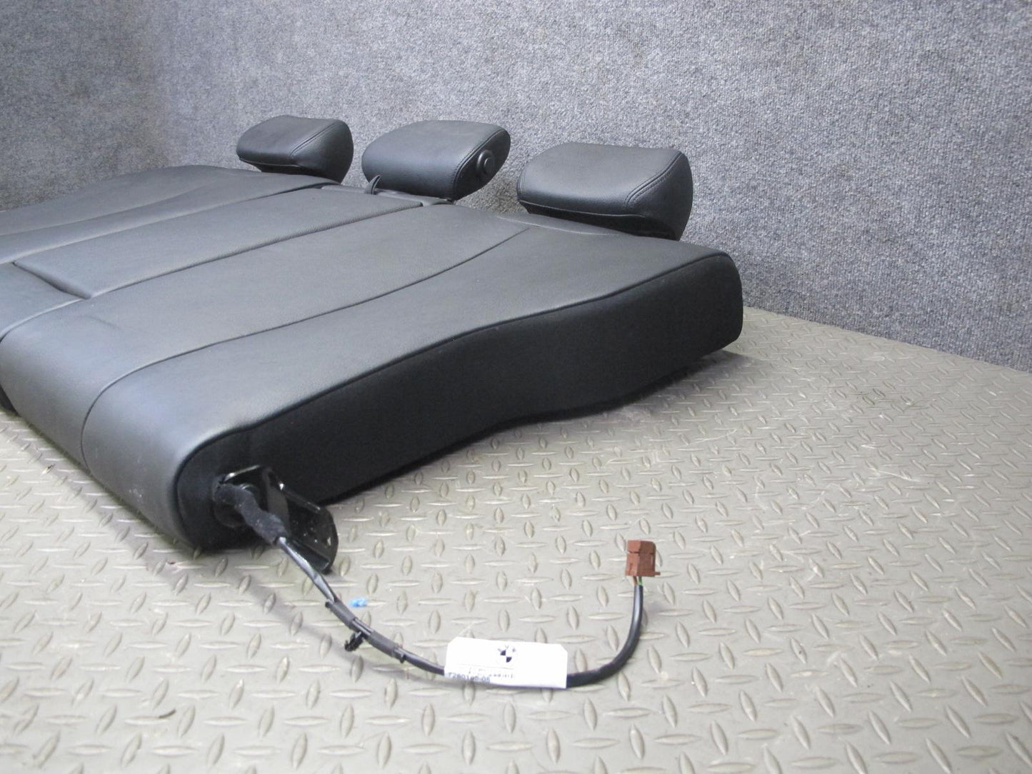 12-15 BMW F30 3-SERIES Rear Heated Leather Seat Upper & Lower Cushion Black OEM