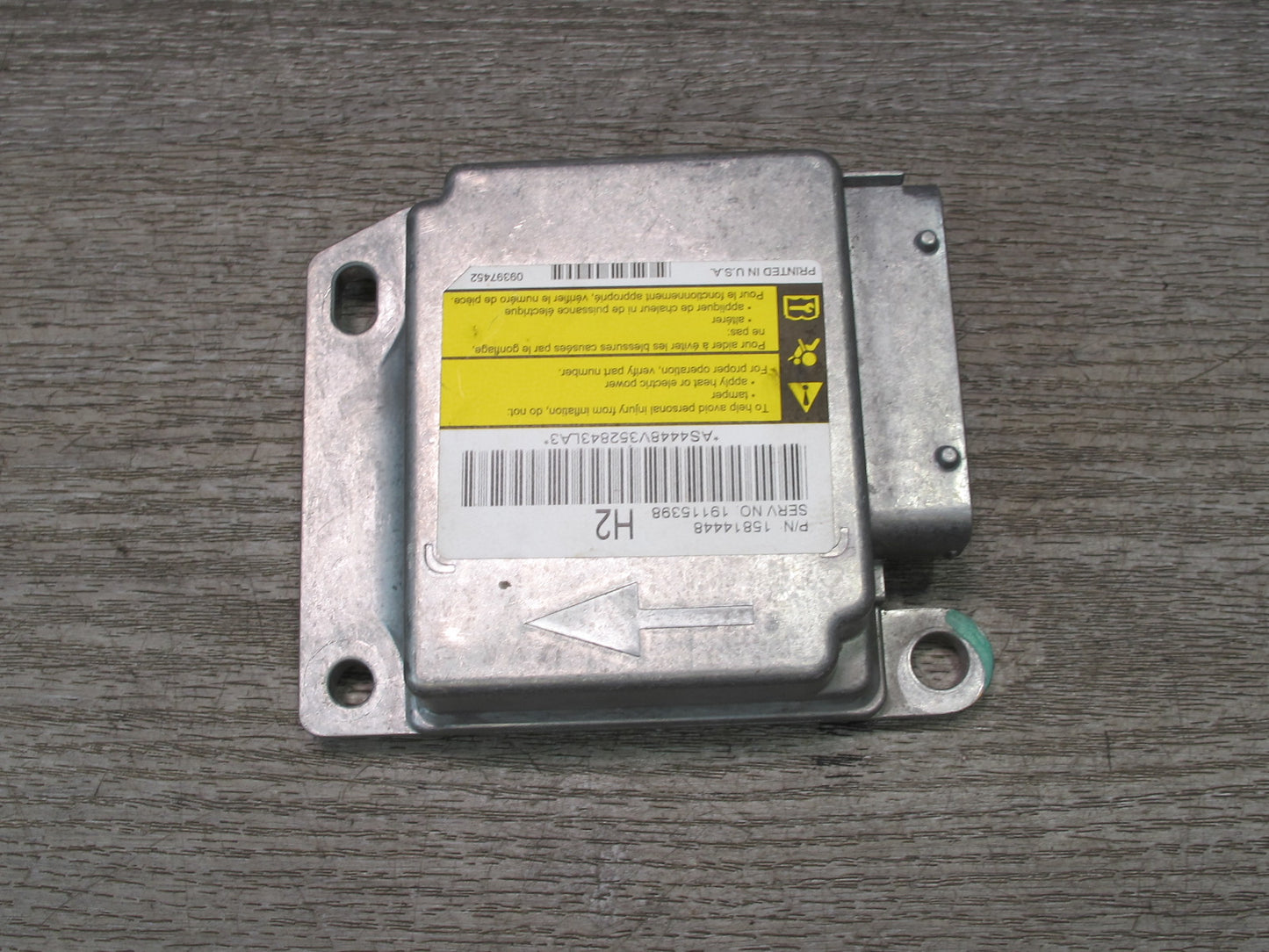 06-07 HUMMER H2 SRS AIRBAG CONTROL MODULE UNIT 15814448 OEM