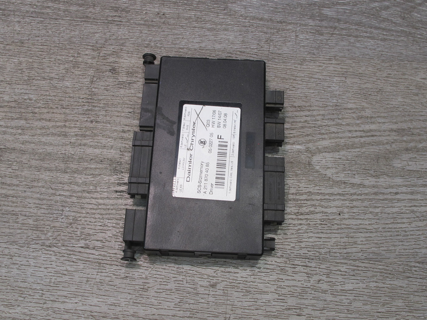 07-09 Mercedes X164 W164 GL Ml-class Front Left Driver Seat Control Module OEM