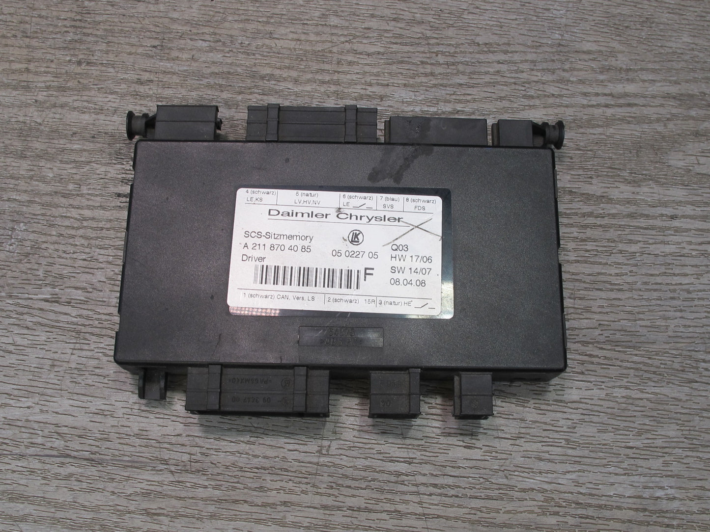 07-09 Mercedes X164 W164 GL Ml-class Front Left Driver Seat Control Module OEM