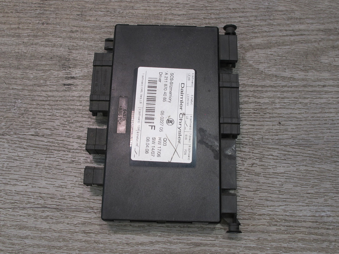 07-09 Mercedes X164 W164 GL Ml-class Front Left Driver Seat Control Module OEM