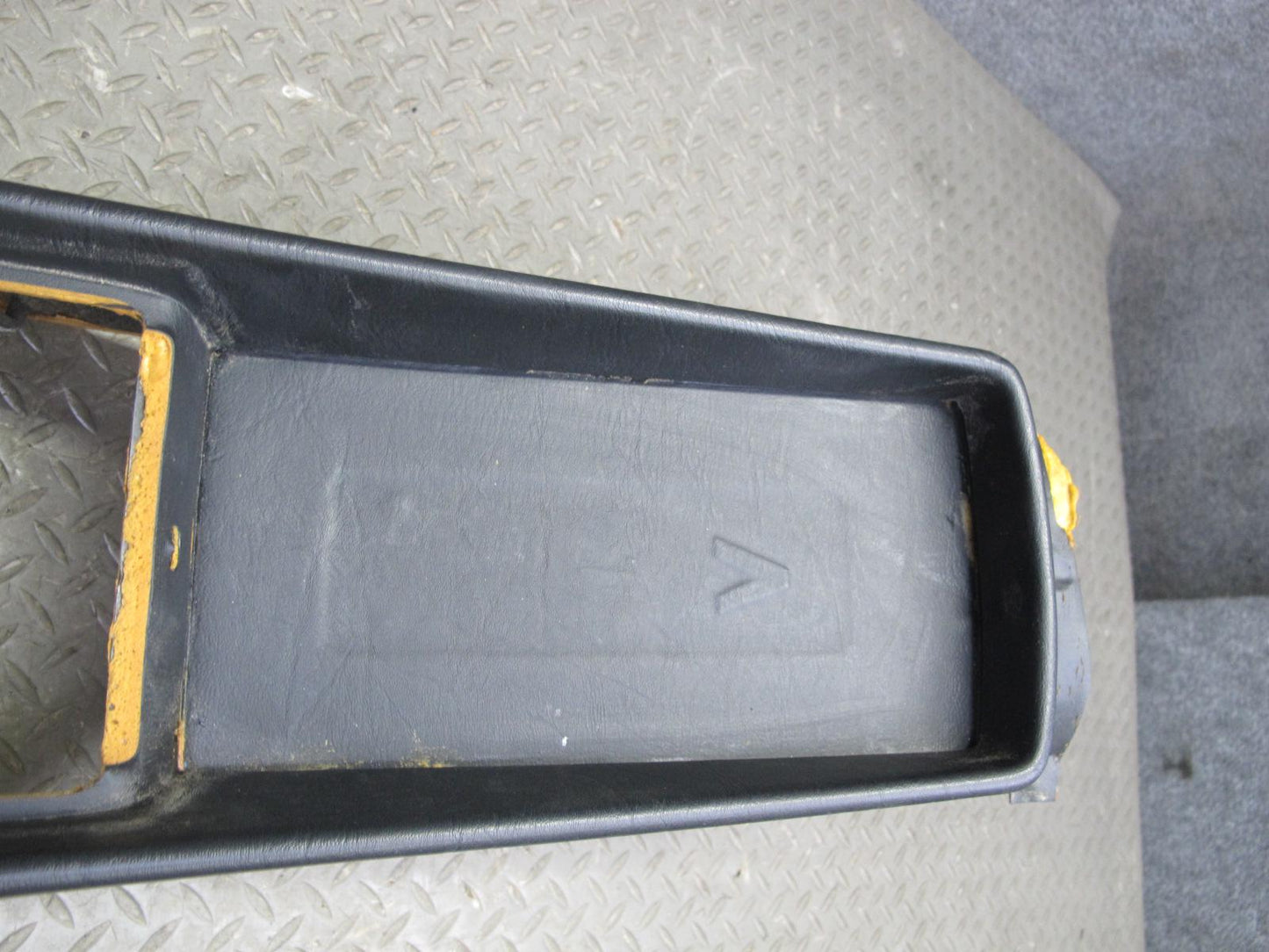 86-89 Mercedes R107 560SL Front Center Console Trim Cover Panel Black OEM