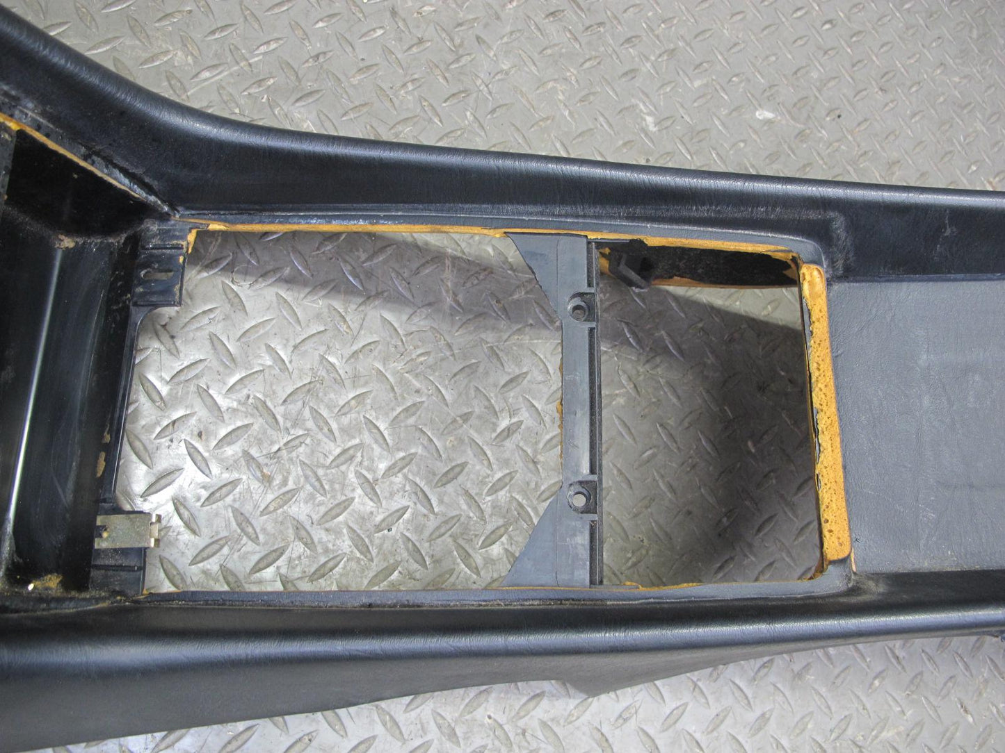 86-89 Mercedes R107 560SL Front Center Console Trim Cover Panel Black OEM