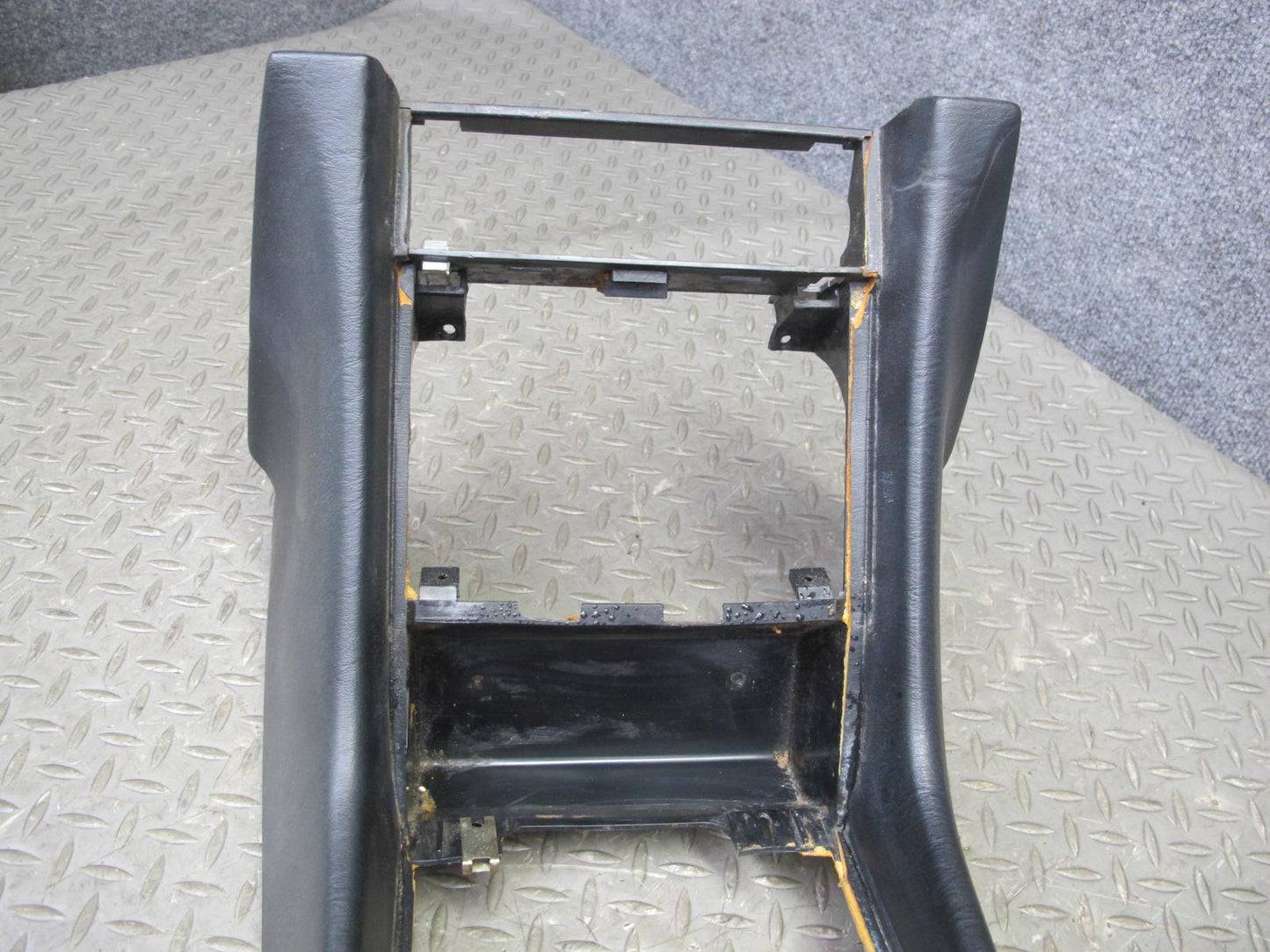 86-89 Mercedes R107 560SL Front Center Console Trim Cover Panel Black OEM