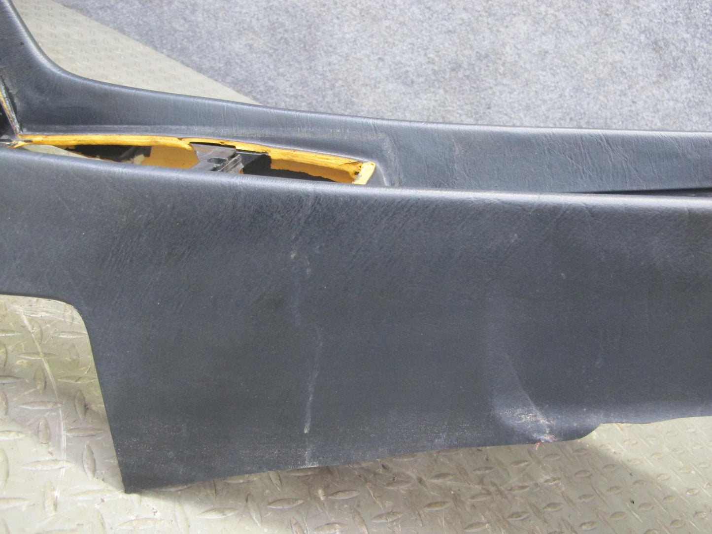 86-89 Mercedes R107 560SL Front Center Console Trim Cover Panel Black OEM