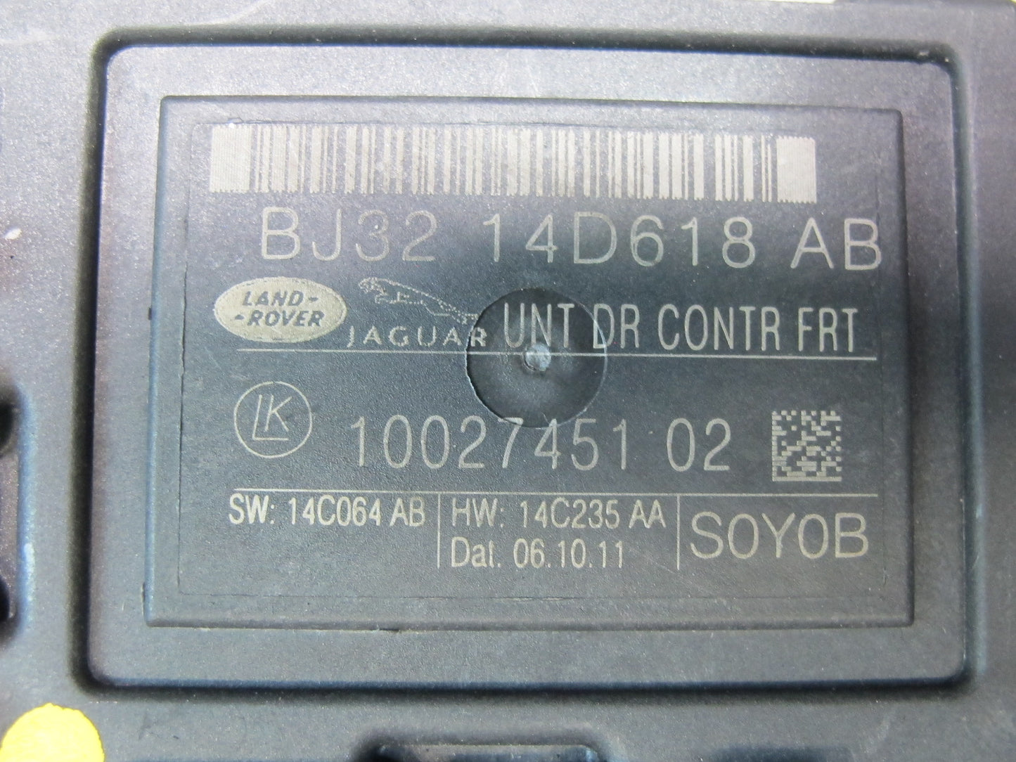 2012-2013 Range Rover Evoque L538 Front Left Door Control Module BJ32-14D618-AB