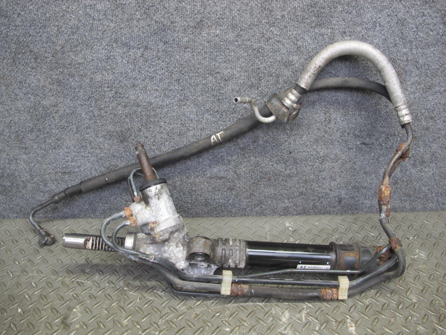 12-14 Subaru Impreza WRX Turbo MT Power Steering Rack AND Pinion Gear w Hose OEM