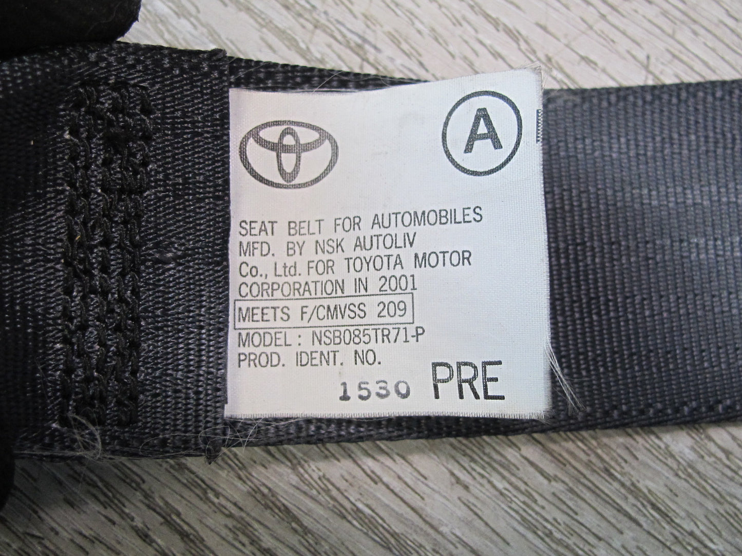 00-01 TOYOTA MR2 FRONT RIGHT & LEFT SIDE SEATBELT RETRACTOR SET OEM
