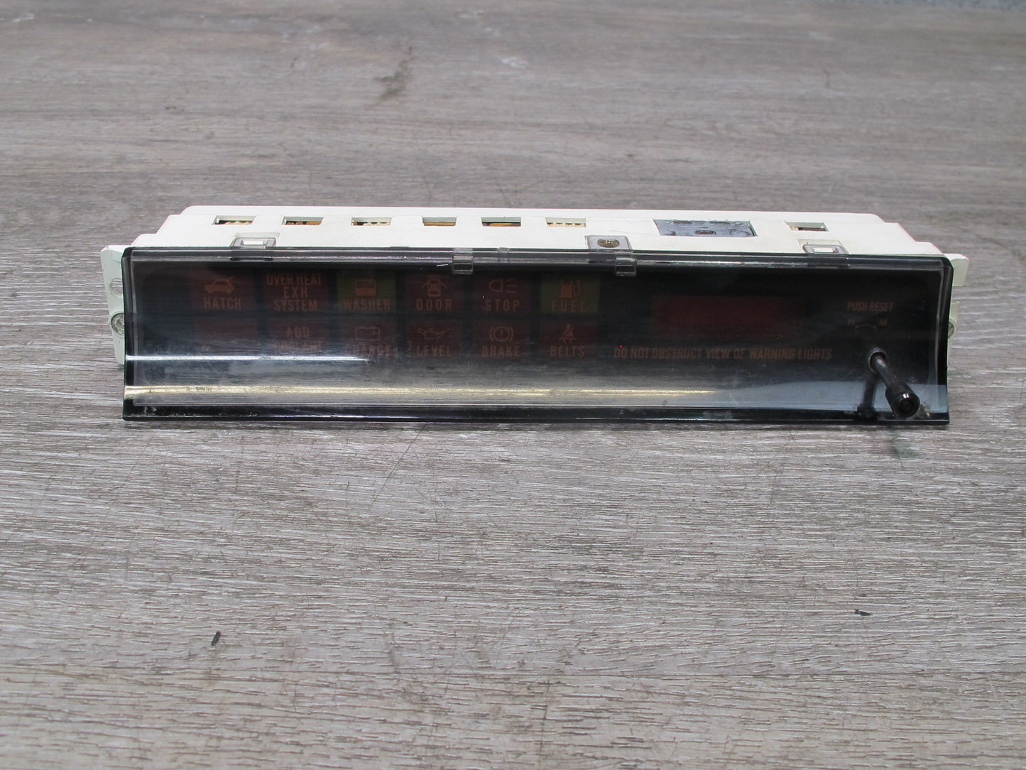86-88 Mazda RX7 Coupe Dash Clock Warning Light Cluster Display OEM