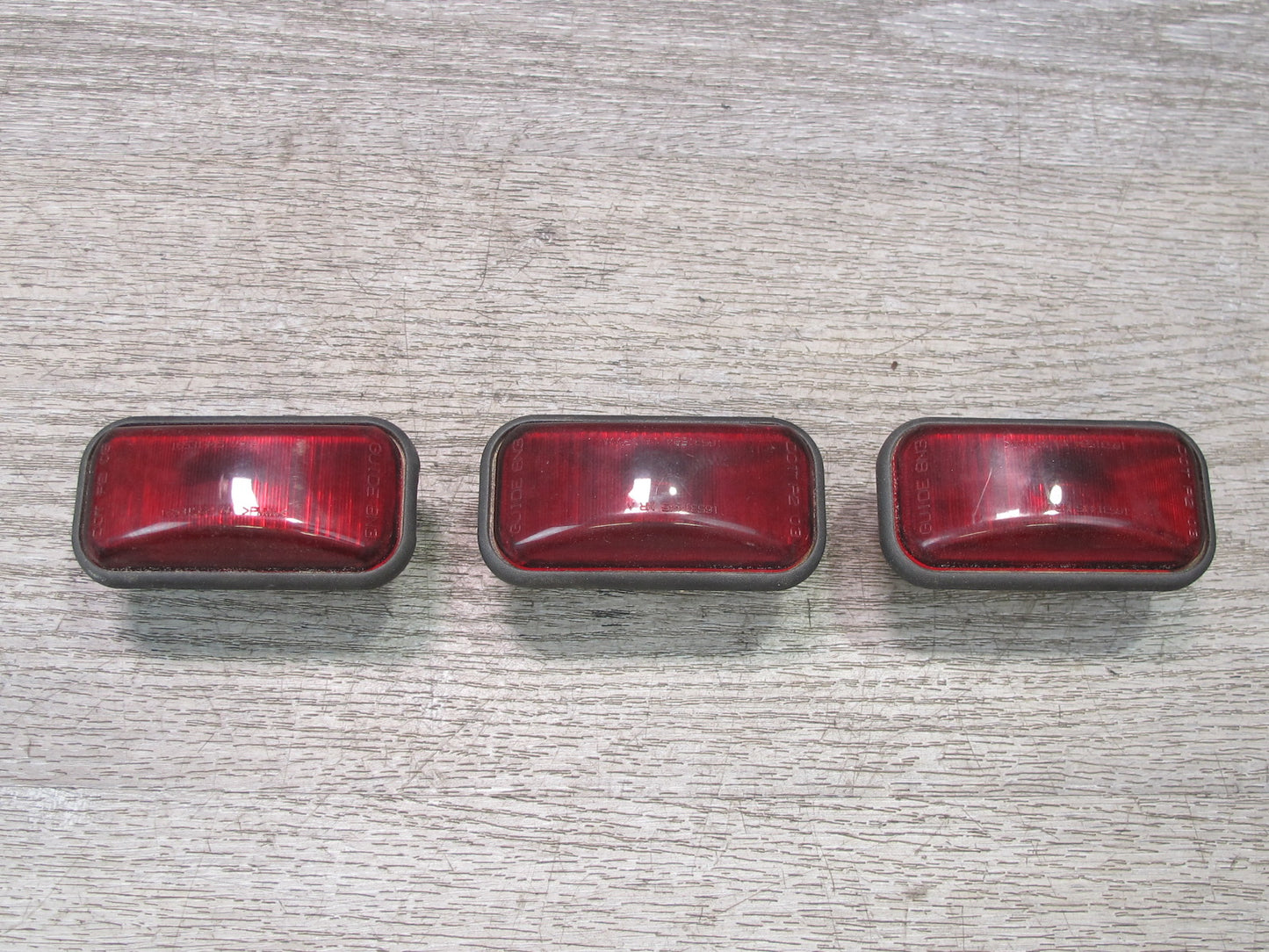 2003-2009 Hummer H2 Rear Upper Clearance Marker Orange Light Lamp Set of 3